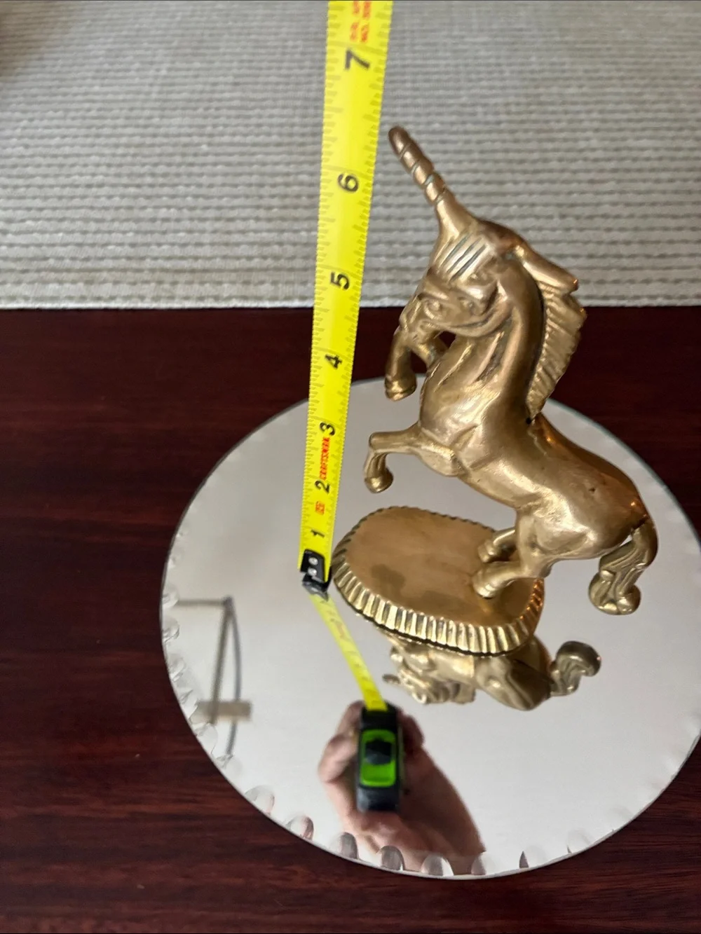 Vintage Solid Brass Unicorn
